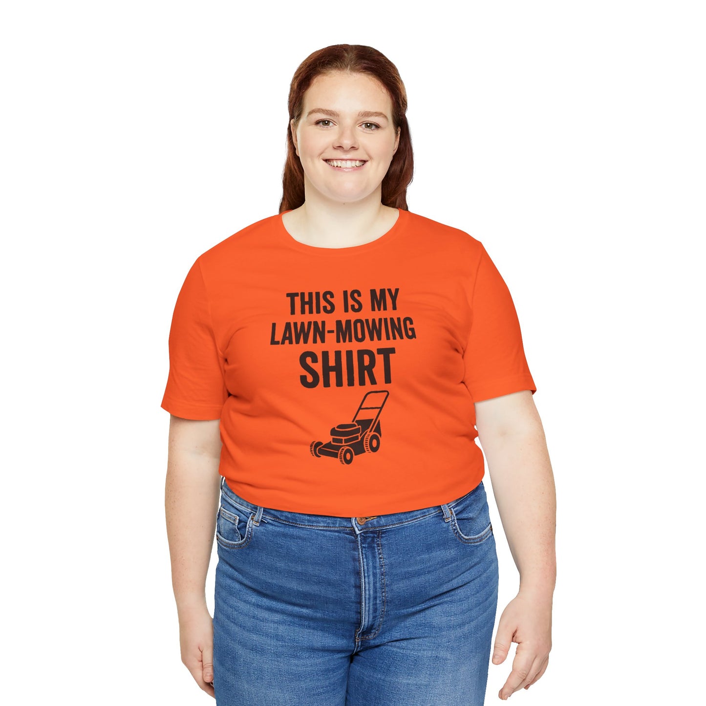 Lawn Mowing Tee – Funny Shirt Summer Yard Work T-shirt with Mower Graphic