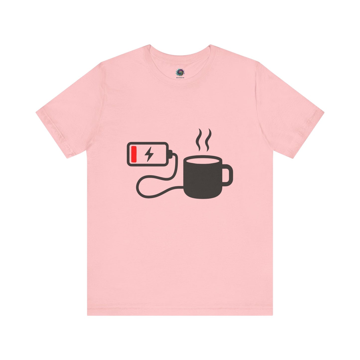 Low Battery Need Coffee Tee – Funny Caffeine Graphic T-Shirt