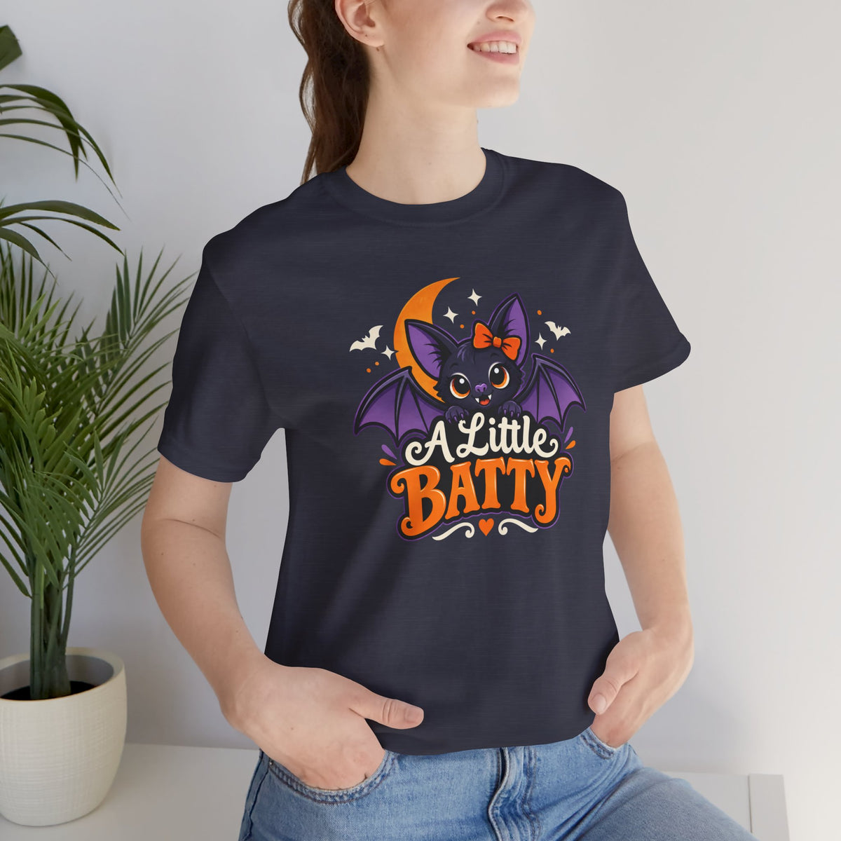 A Little Batty T-shirt - Cute Funny Halloween Bat Tee