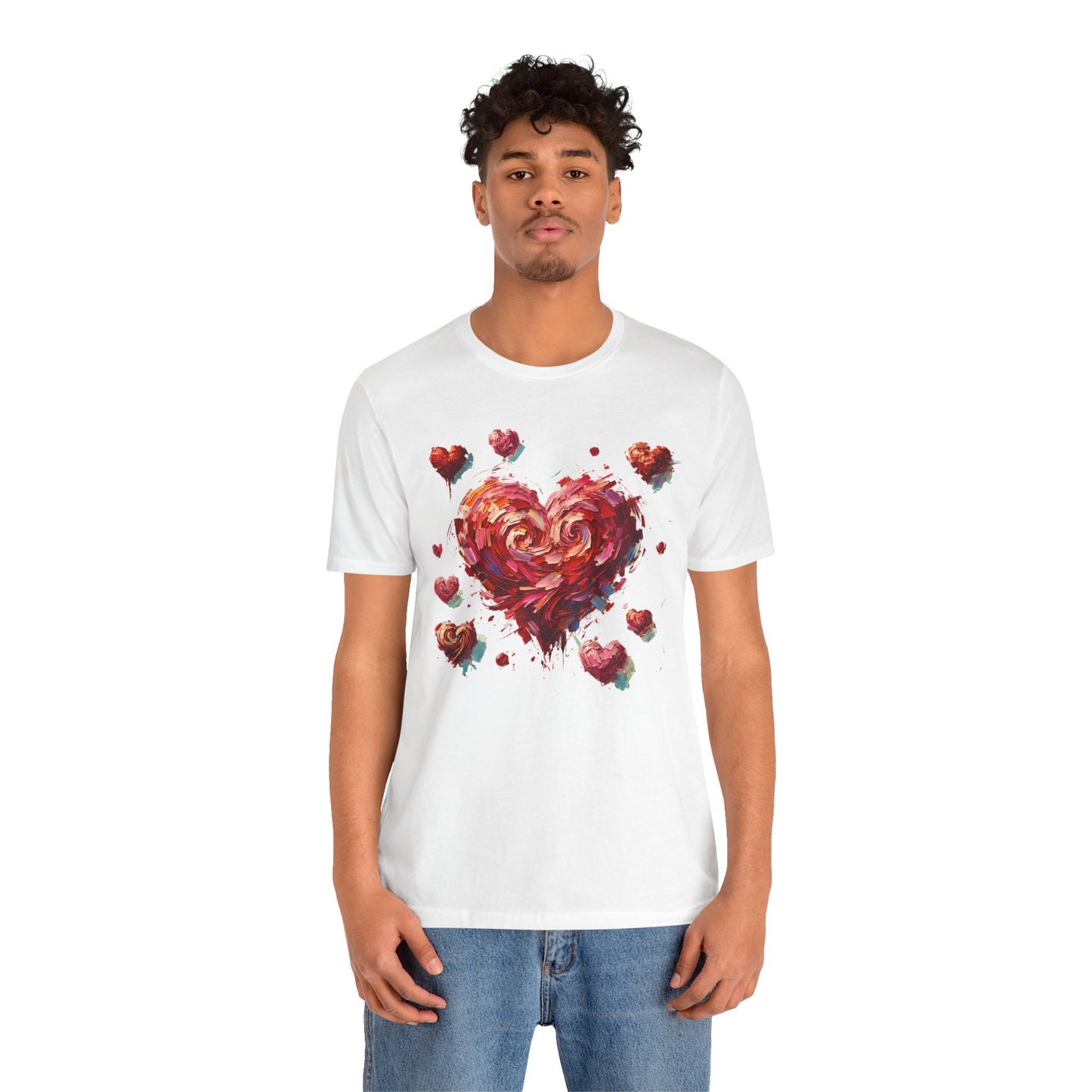 Impressionistic Heart T-Shirt – Artistic Valentine's Day Tee