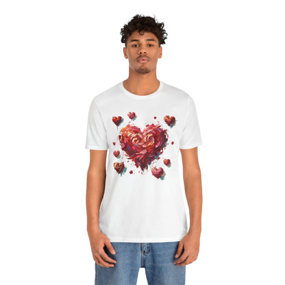 Impressionistic Heart T-Shirt – Artistic Valentine's Day Tee