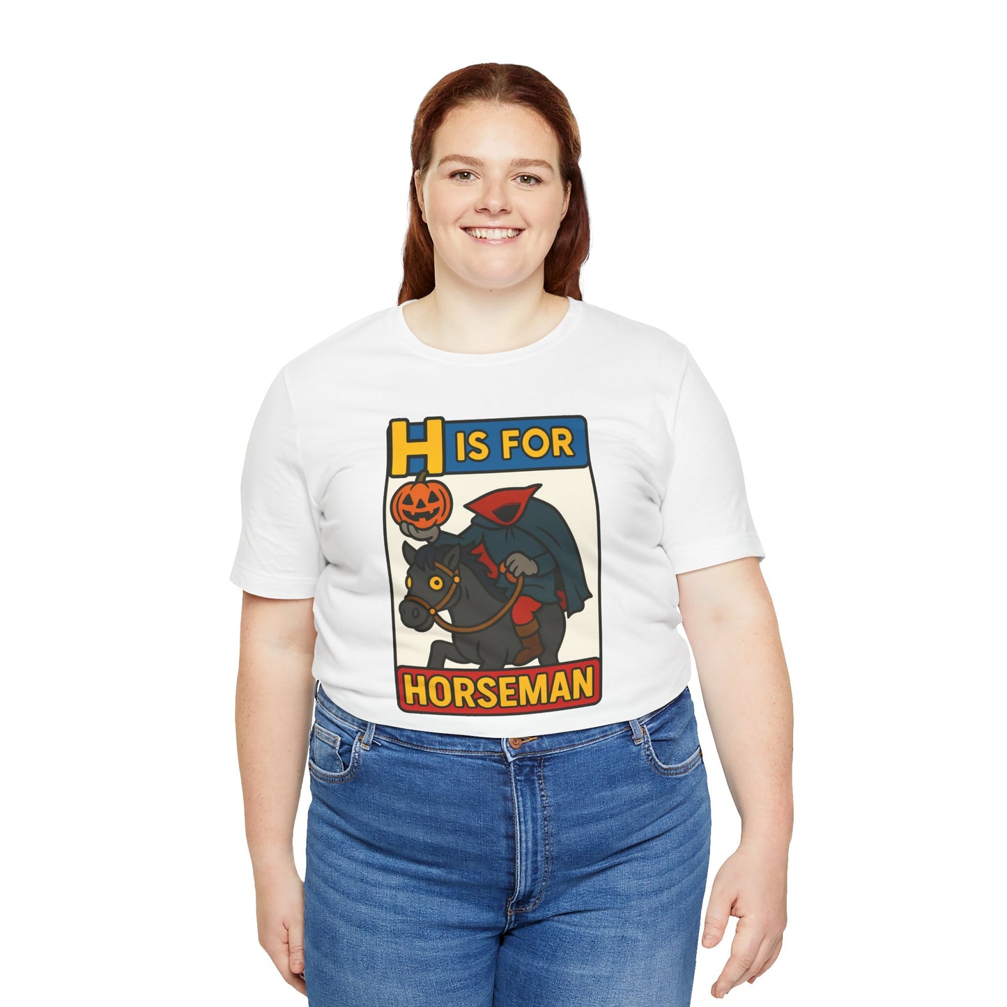 H Is for Horseman Shirt – Headless Horseman Halloween Tee