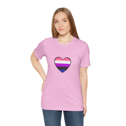 Genderfluid Pride Heart T-Shirt – Bold LGBTQIA+ Flag Tee - WhimSpin - https://whimspin.com
