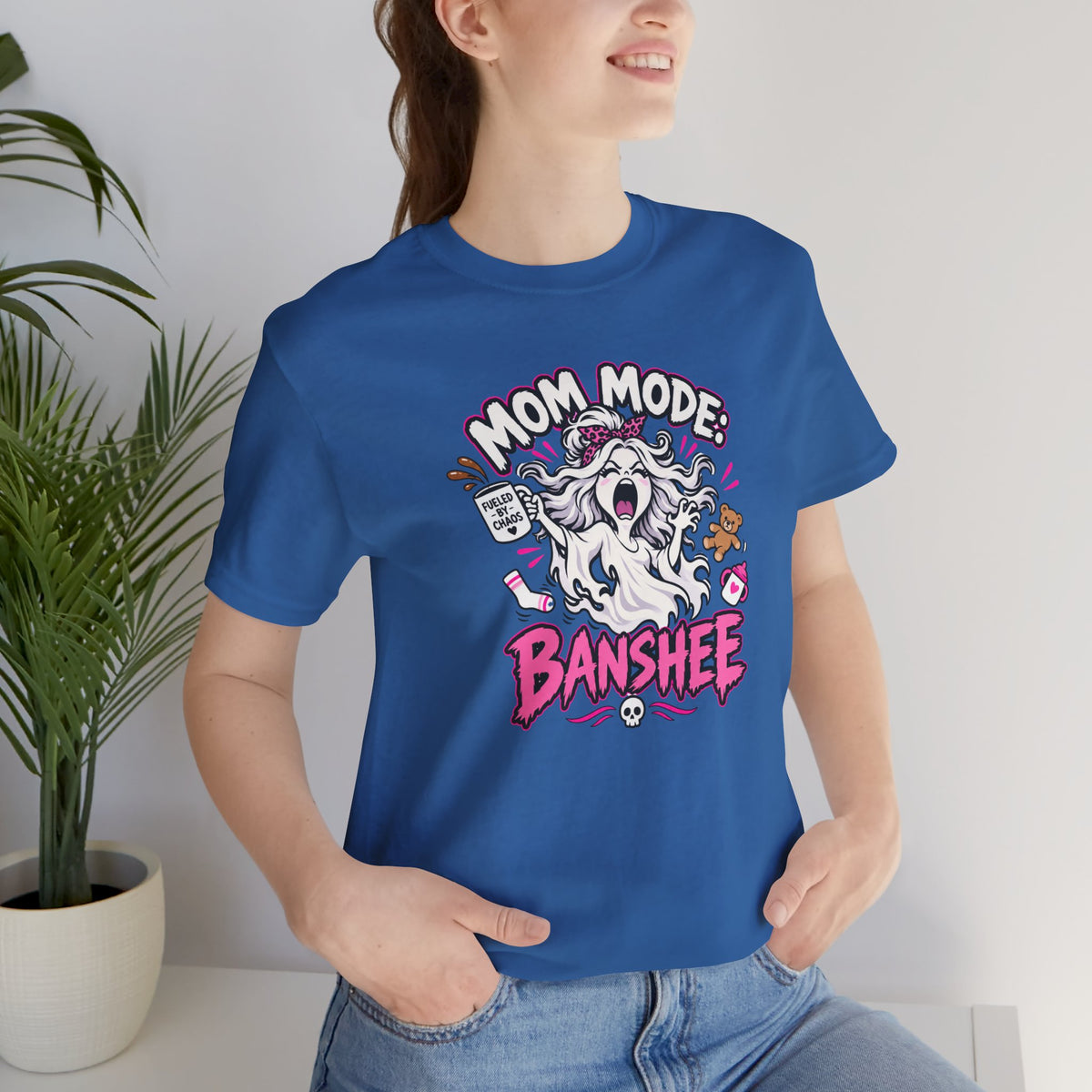 Mom Mode Banshee T-Shirt – Funny Chaotic Mom Halloween Tee