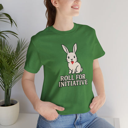 Roll for Initiative T-Shirt – Killer Bunny Humor Gaming Tee