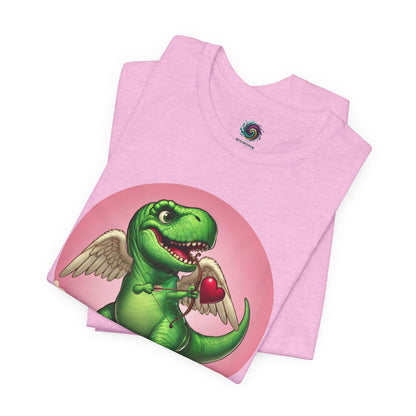 Cupidsaurus Rex T-Shirt – Funny Dinosaur Cupid Valentine’s Day Tee