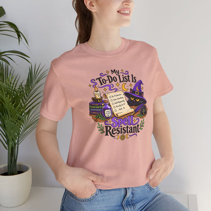 My To-Do List Is Spell Resistant T-Shirt – Funny Witchy ADHD Tee