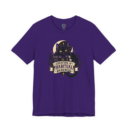 Creature of Habitual Darkness T-Shirt – Black Cat Goth Tee