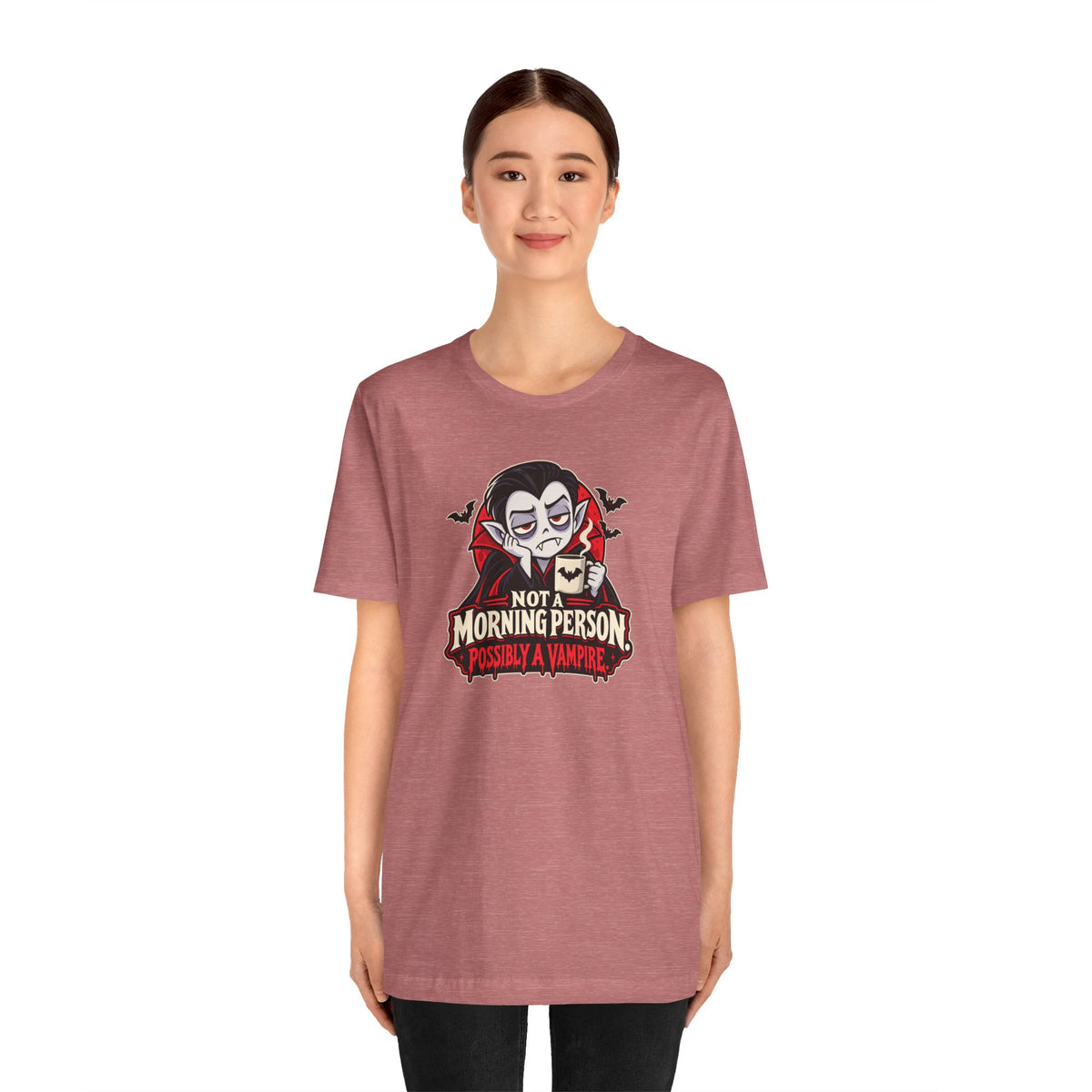 Not a Morning Person Possibly a Vampire T-Shirt – Funny Halloween Tee