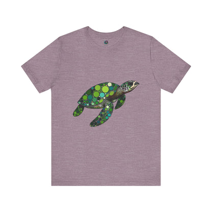 Geometric Sea Turtle T-Shirt – Eco Ocean Vibes Graphic Tee - WhimSpin - https://whimspin.com