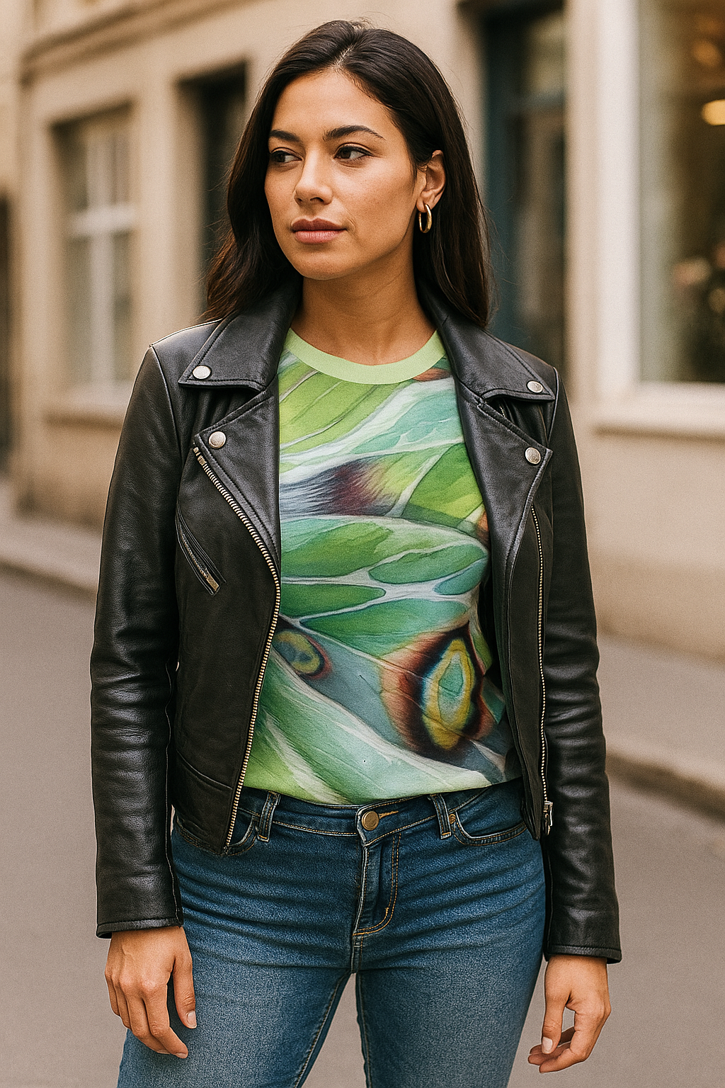 Luna Moth Wing T-Shirt – All-Over Print Nature-Inspired Tee