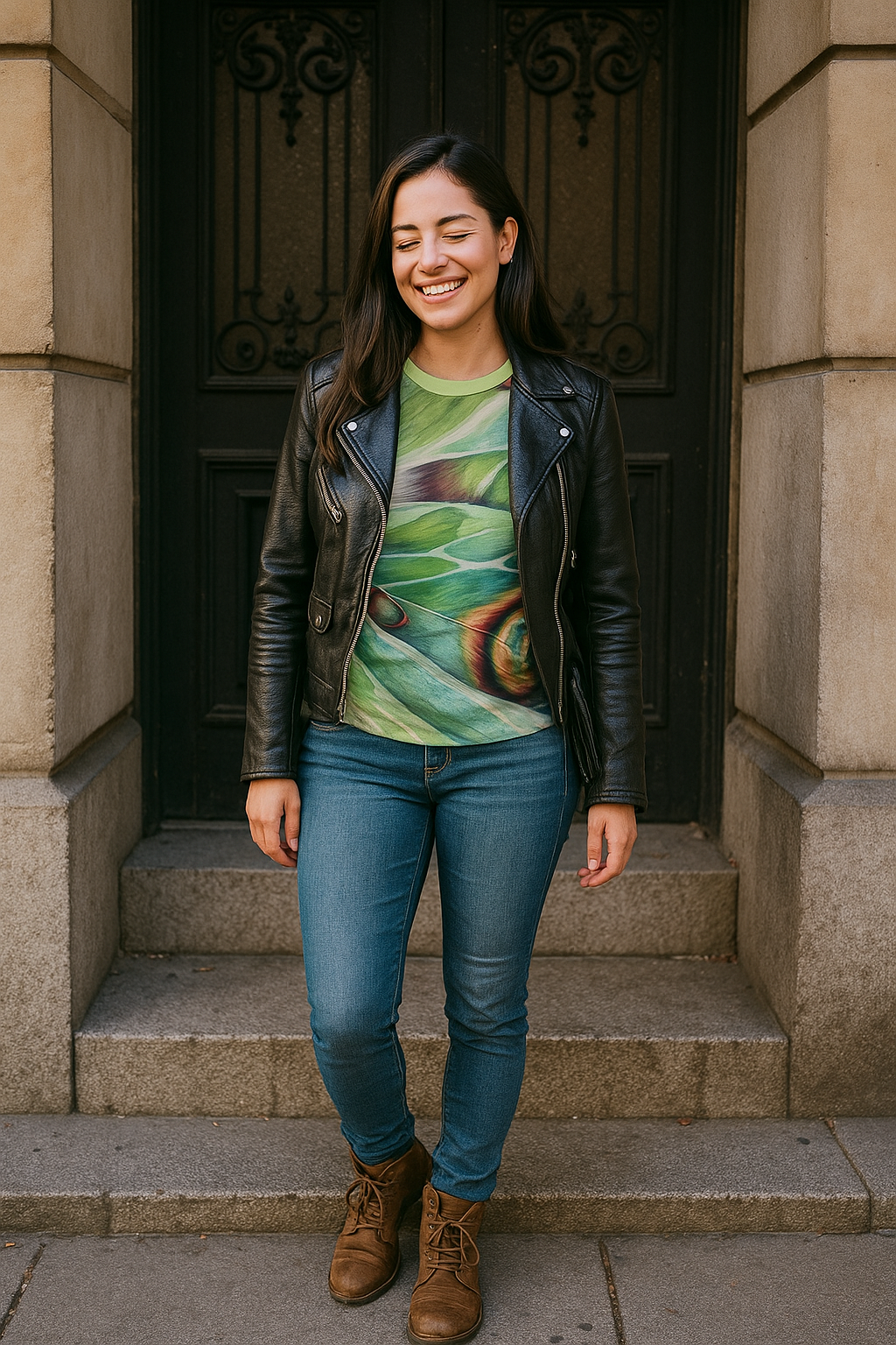 Luna Moth Wing T-Shirt – All-Over Print Nature-Inspired Tee