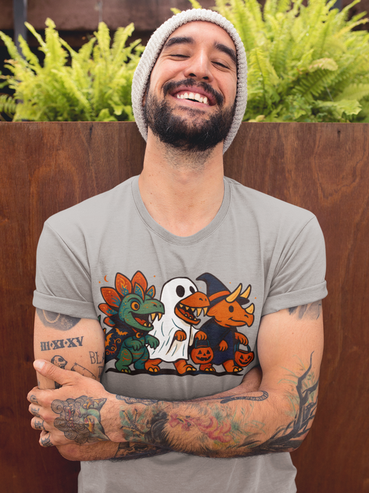 Halloween Dino Squad T-Shirt – Funny Trick-or-Treat Dinosaur Tee