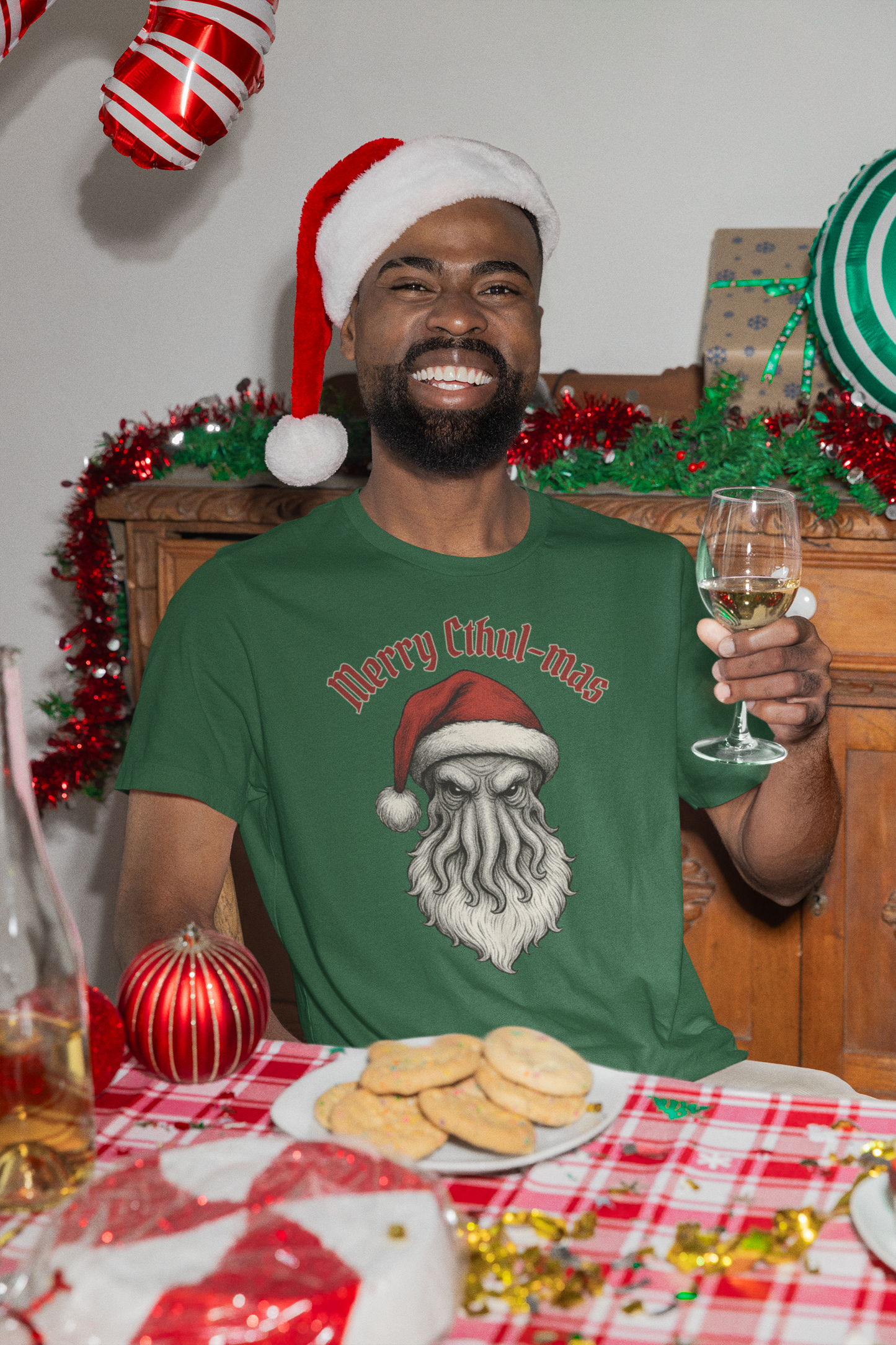 Merry Cthul-mas – Mythos Shirt for HP Lovecraft Fans