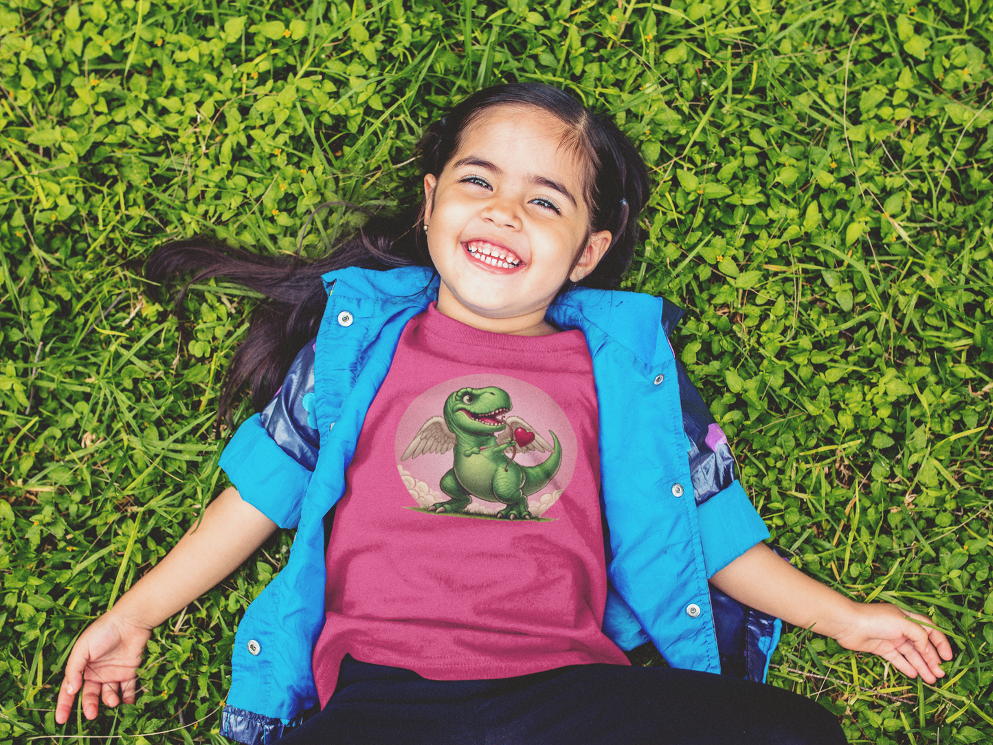 Cupidsaurus Rex Kids T-Shirt – Cute Dinosaur Valentine’s Day Tee for Kids