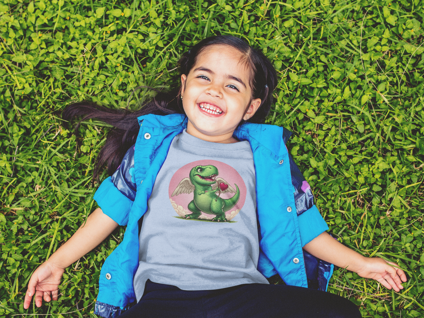 Cupidsaurus Rex Kids T-Shirt – Cute Dinosaur Valentine’s Day Tee for Kids