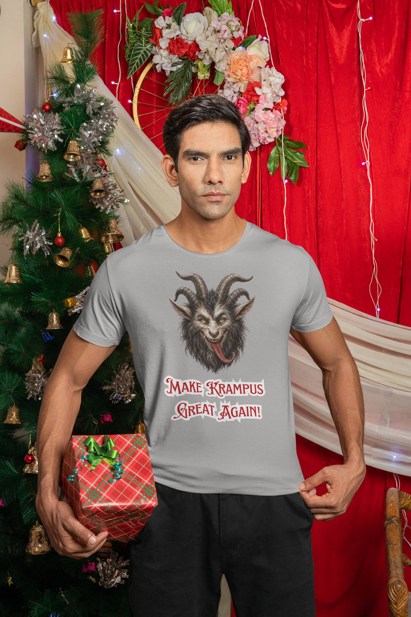 Make Krampus Great Again – Traditional Christmas Humor Tee
