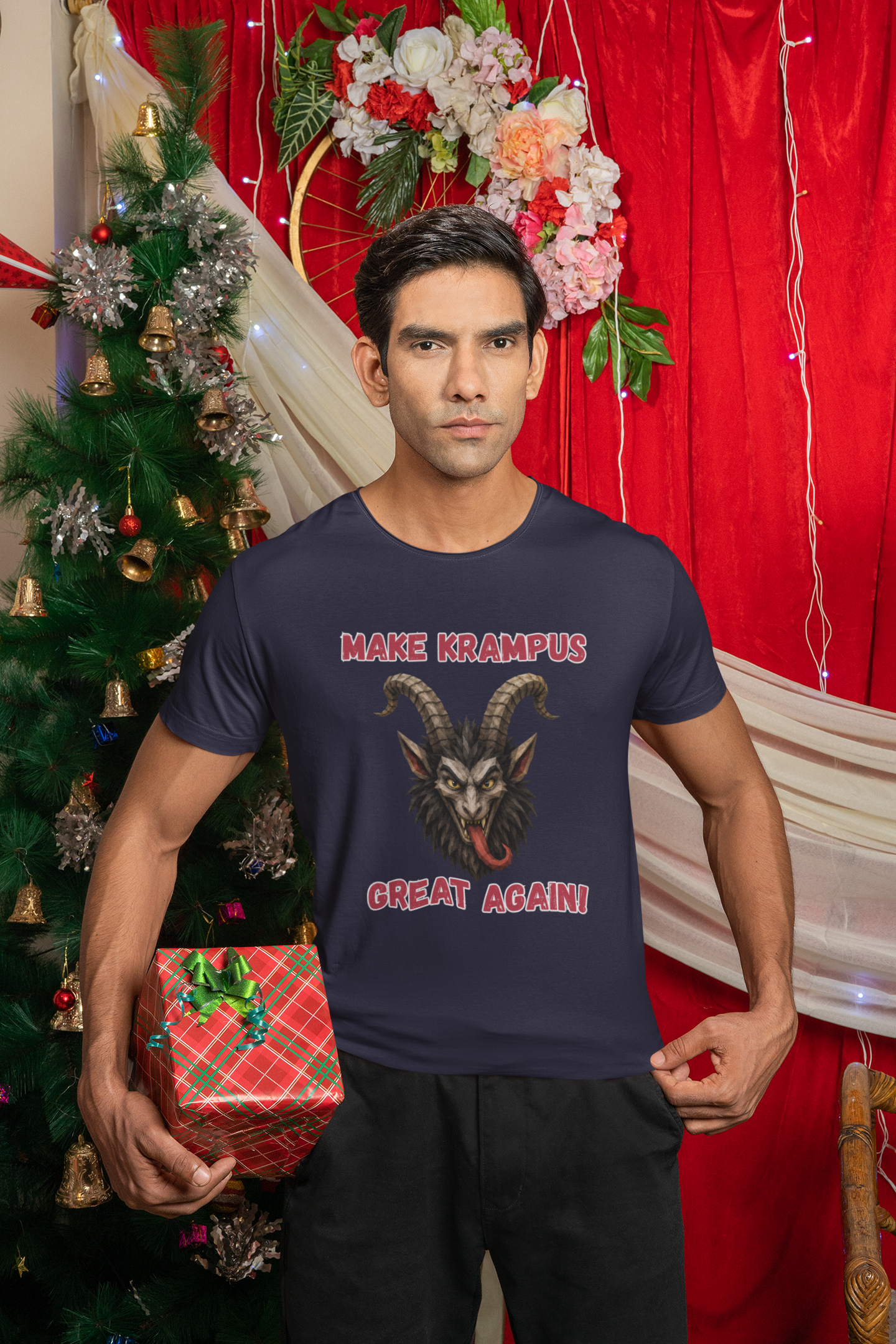Make Krampus Great Again – Traditional Christmas Humor Tee