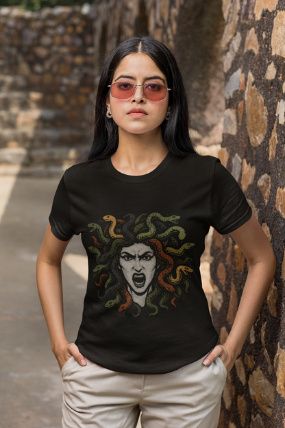 Medusa T-Shirt – Greek Mythology Gorgon Graphic Tee