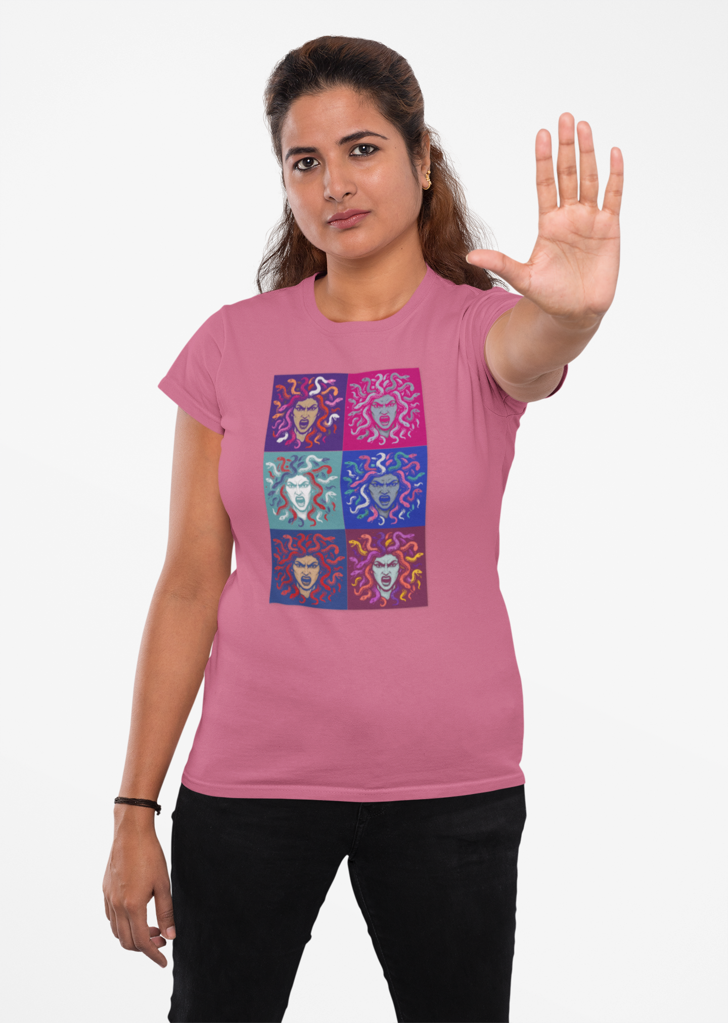 The Female Gaze Medusa T-Shirt – Feminist Pop Art Tee