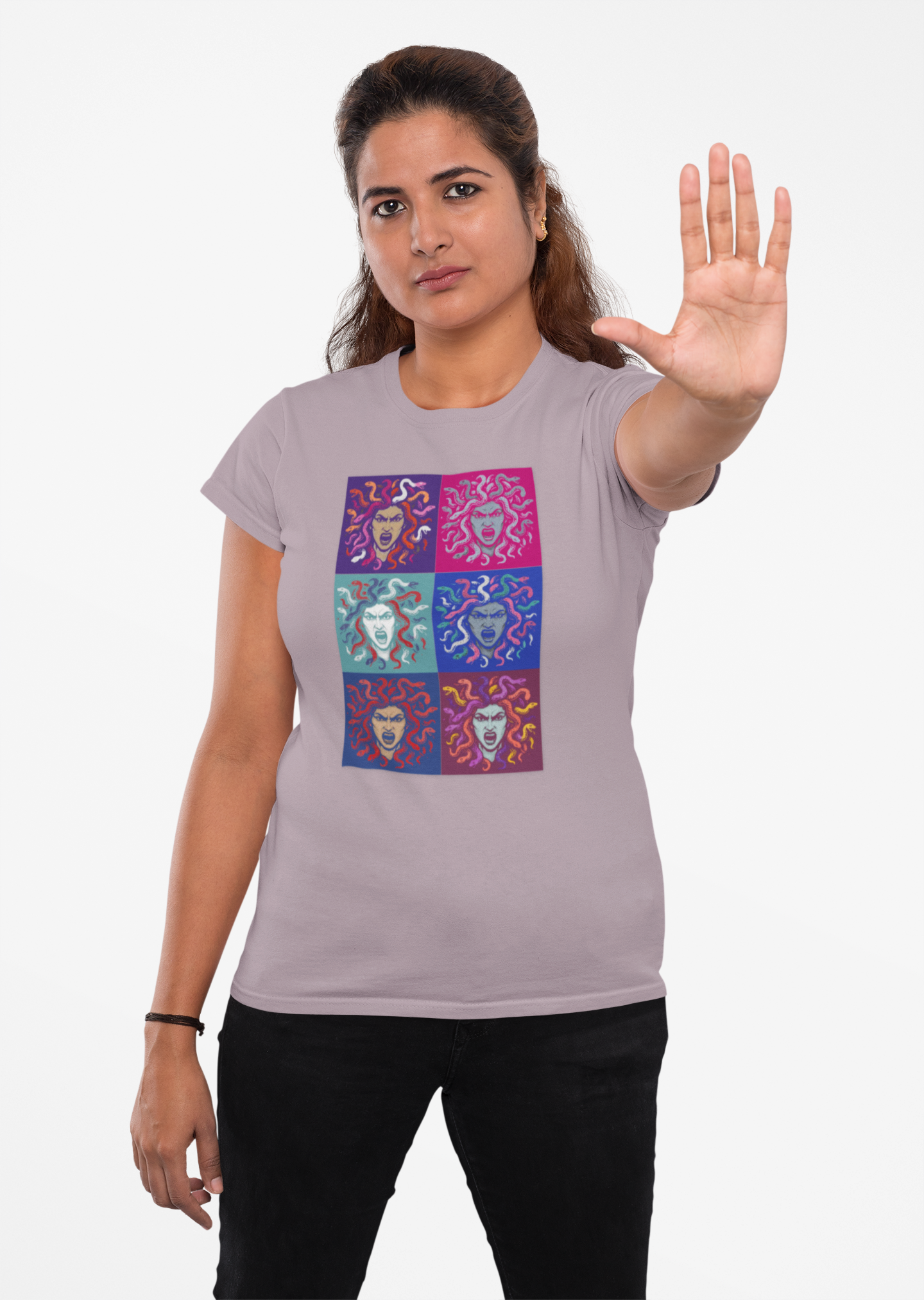 The Female Gaze Medusa T-Shirt – Feminist Pop Art Tee