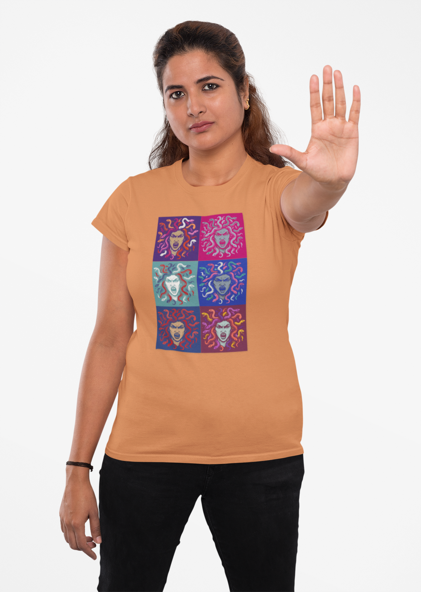 The Female Gaze Medusa T-Shirt – Feminist Pop Art Tee