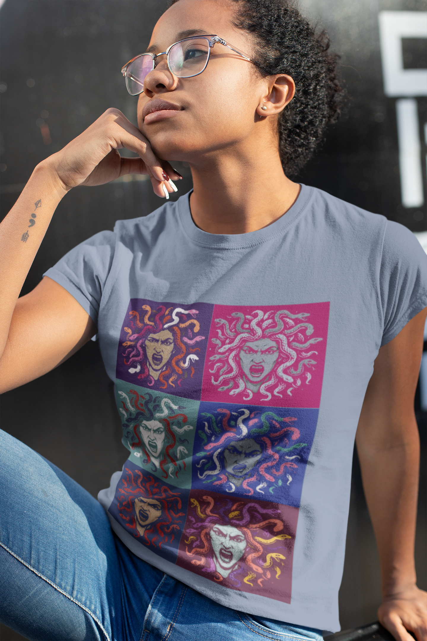 The Female Gaze Medusa T-Shirt – Feminist Pop Art Tee