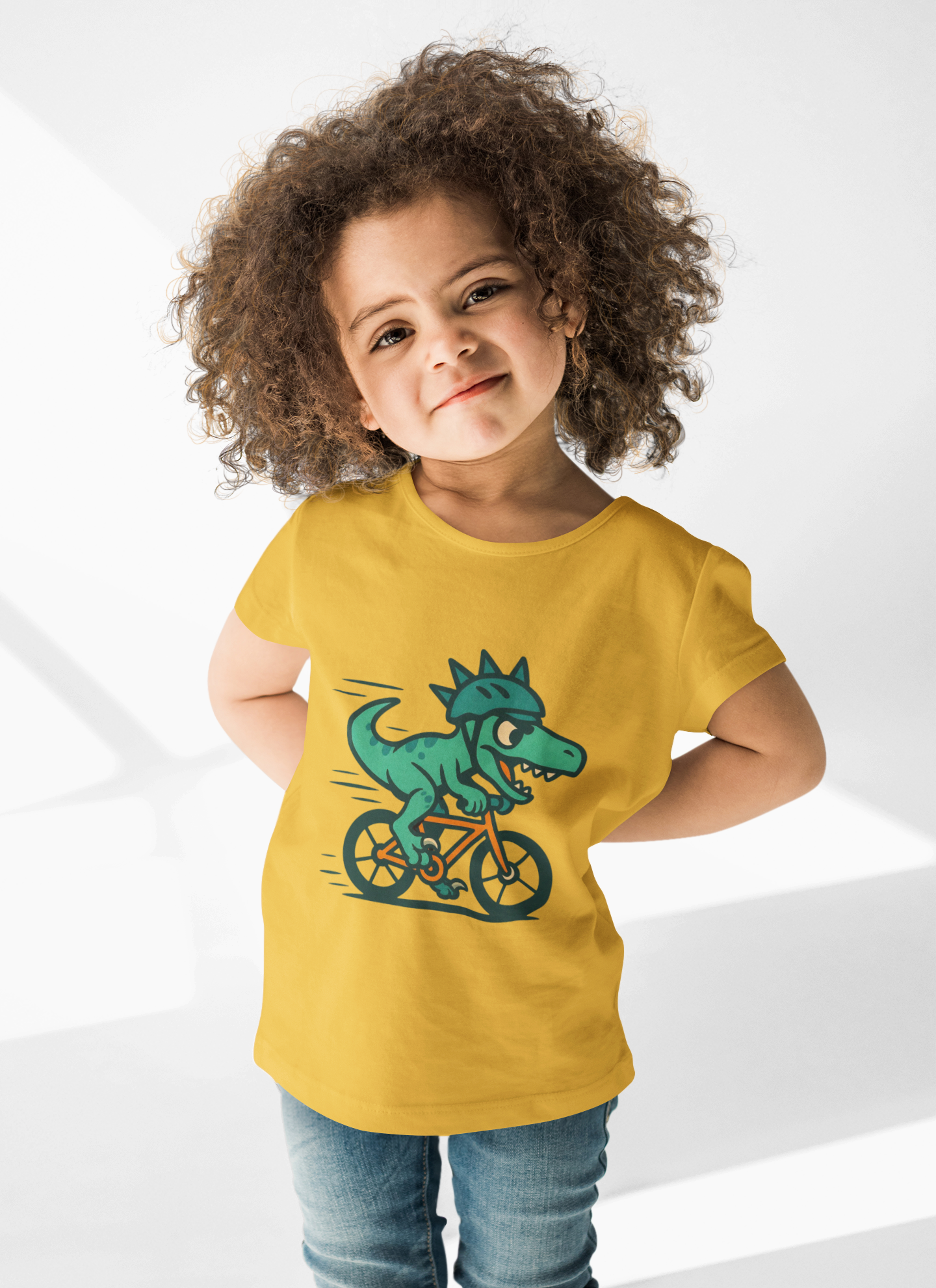Kids Velociraptor Bike T-Shirt – Funny Dino Velo Tee