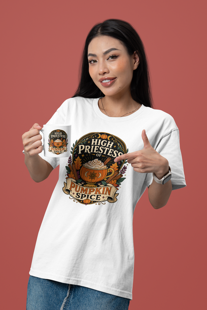 High Priestess of Pumpkin Spice T-Shirt – Funny Fall Tee