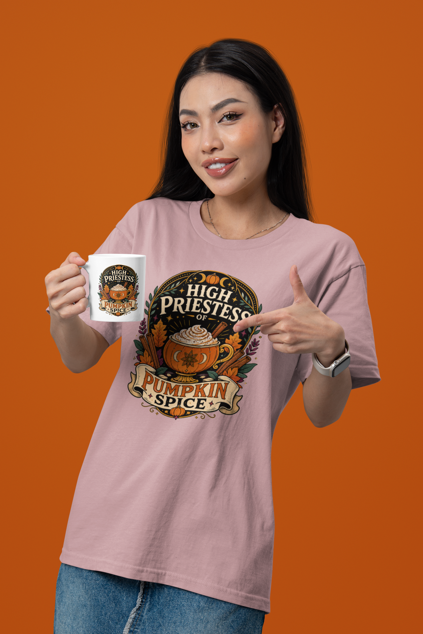 High Priestess of Pumpkin Spice T-Shirt – Funny Fall Tee