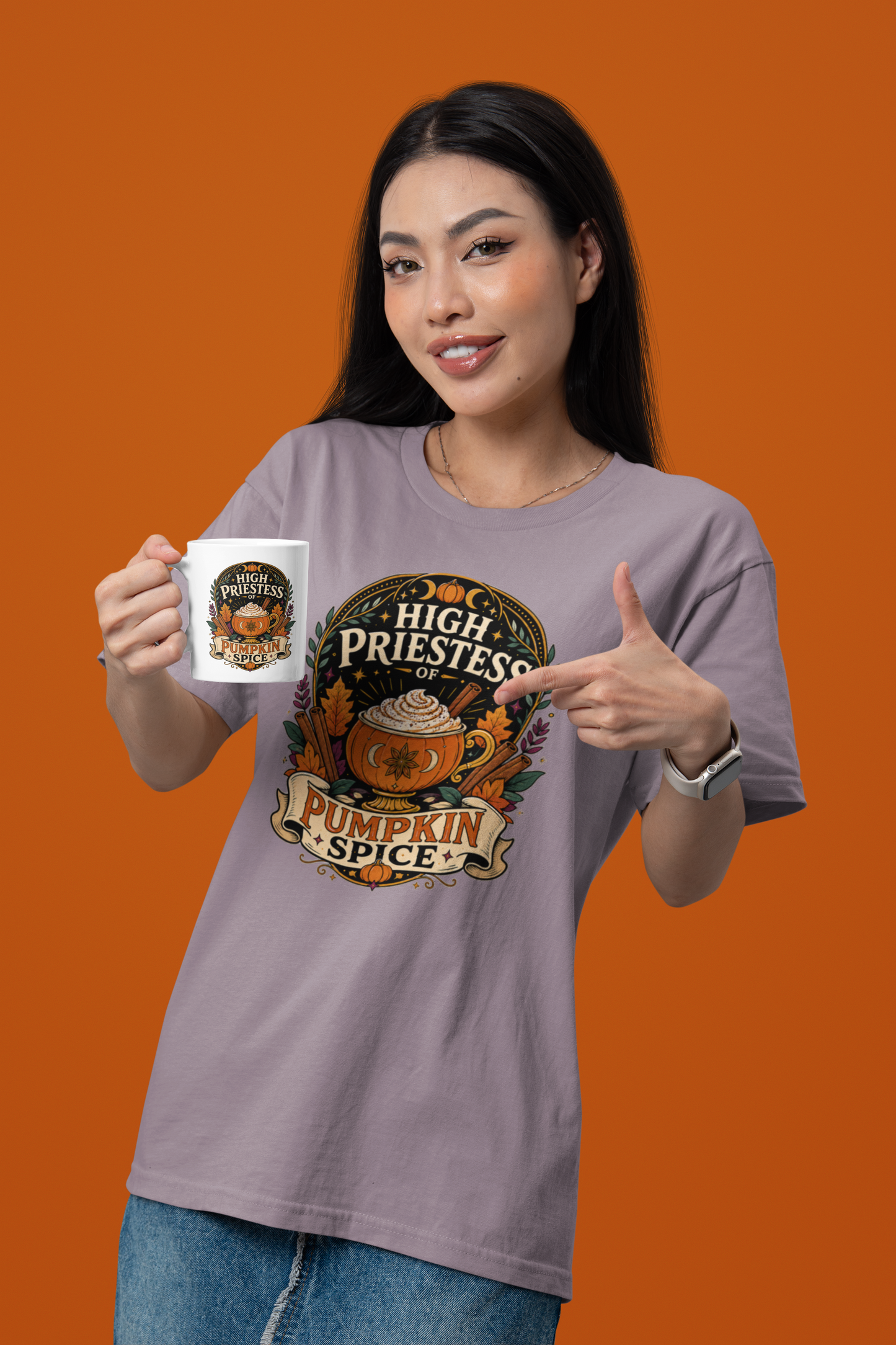 High Priestess of Pumpkin Spice T-Shirt – Funny Fall Tee