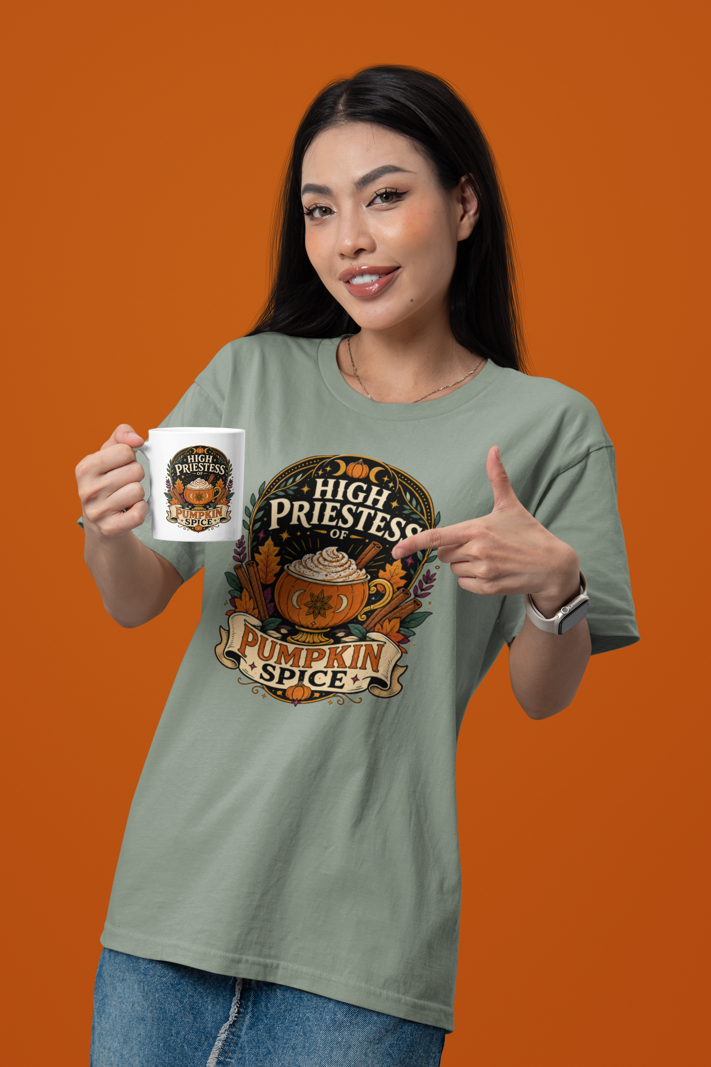High Priestess of Pumpkin Spice T-Shirt – Funny Fall Tee