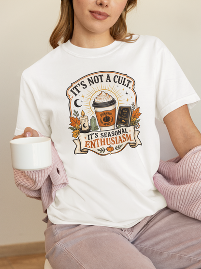 It’s Not a Cult Pumpkin Spice T-Shirt – Funny Fall Tee