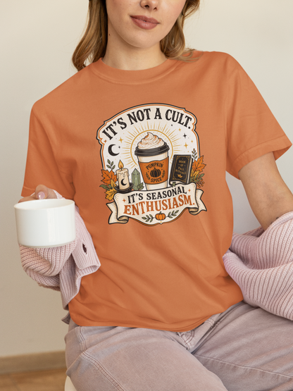 It’s Not a Cult Pumpkin Spice T-Shirt – Funny Fall Tee