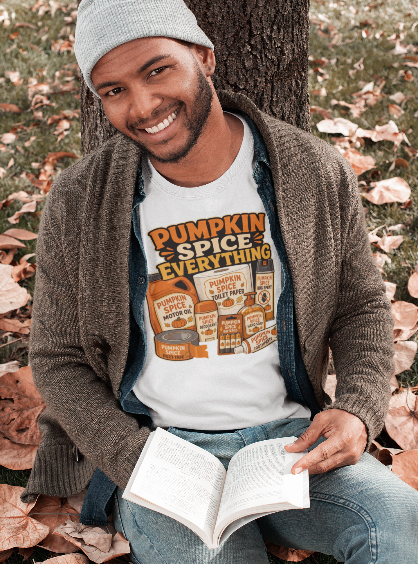 Pumpkin Spice Everything T-Shirt – Funny Fall Trend Parody Tee