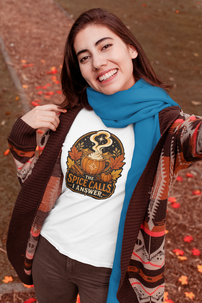 The Spice Calls I Answer T-shirt - WItchy Pumpkin Spice Fall Tee