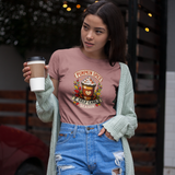 Mauve T-shirt with 