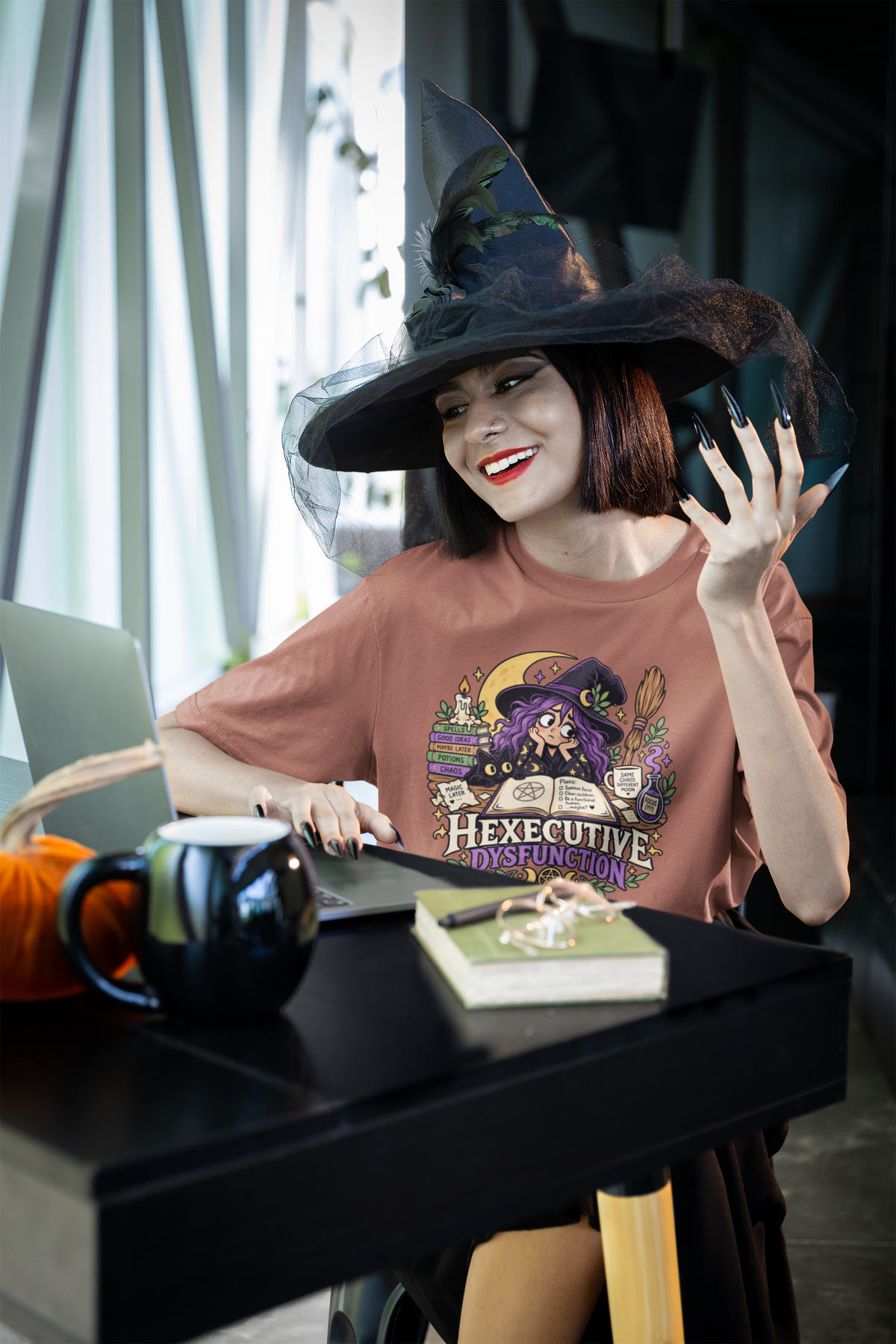 Hexecutive Dysfunction T-Shirt - Funny Witchy ADHD Humor Tee