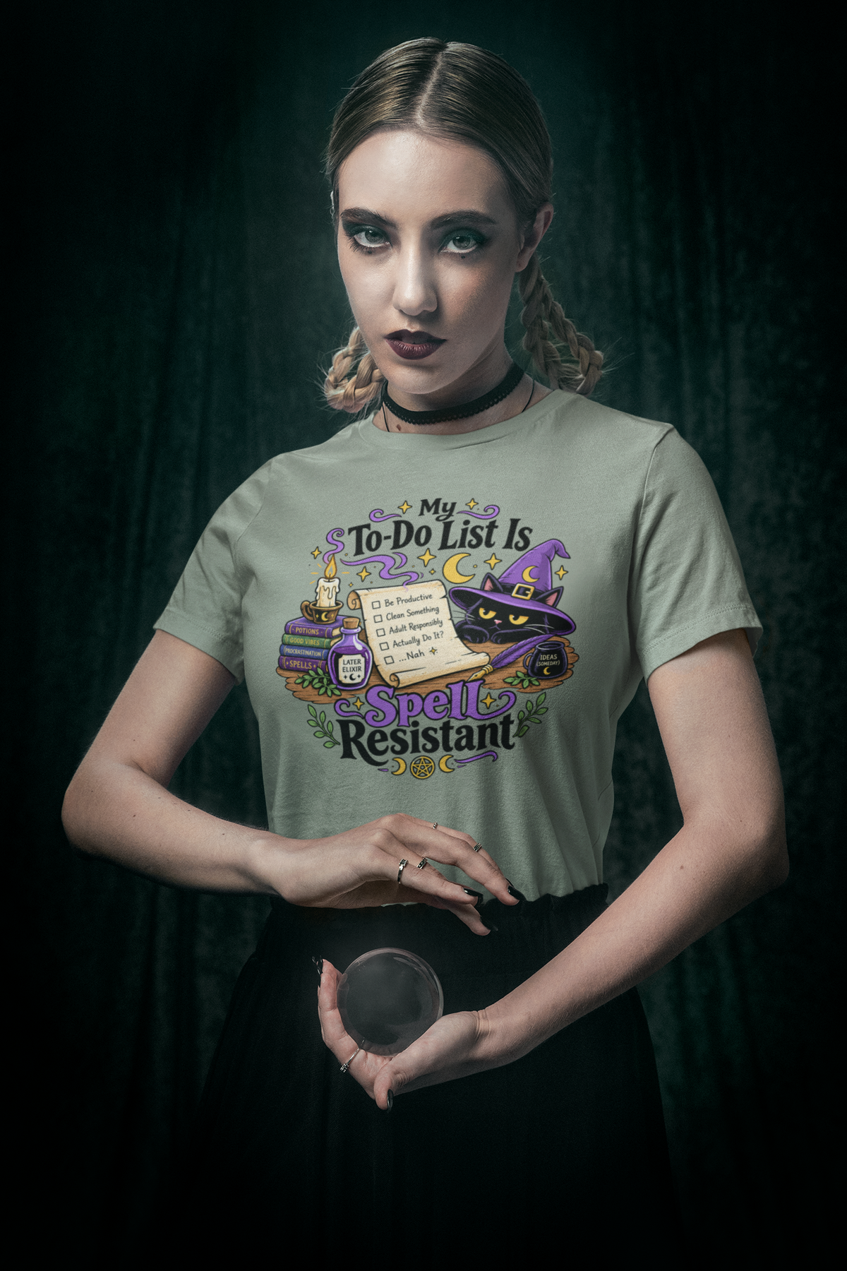 My To-Do List Is Spell Resistant T-Shirt – Funny Witchy ADHD Tee