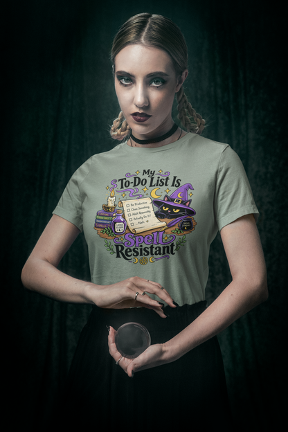 My To-Do List Is Spell Resistant T-Shirt – Funny Witchy ADHD Tee