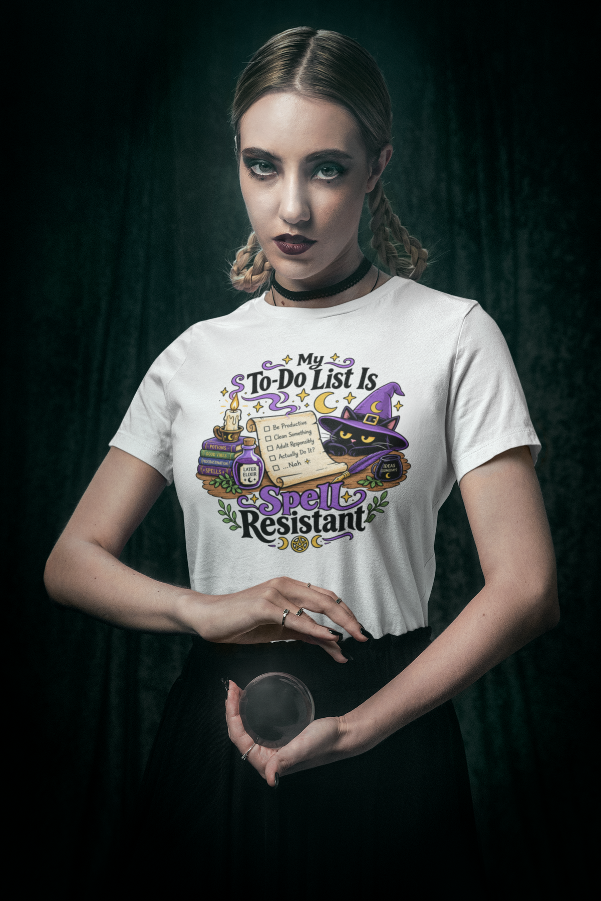 My To-Do List Is Spell Resistant T-Shirt – Funny Witchy ADHD Tee