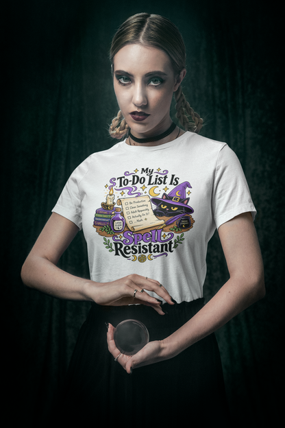 My To-Do List Is Spell Resistant T-Shirt – Funny Witchy ADHD Tee