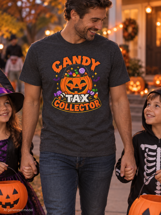 Candy Tax Collector T-shirt - Funny Halloween Trick-or-Treat Tee