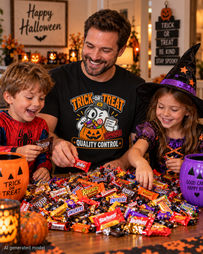 Trick-or-Treat Quality Control T-Shirt – Funny Halloween Candy Tee
