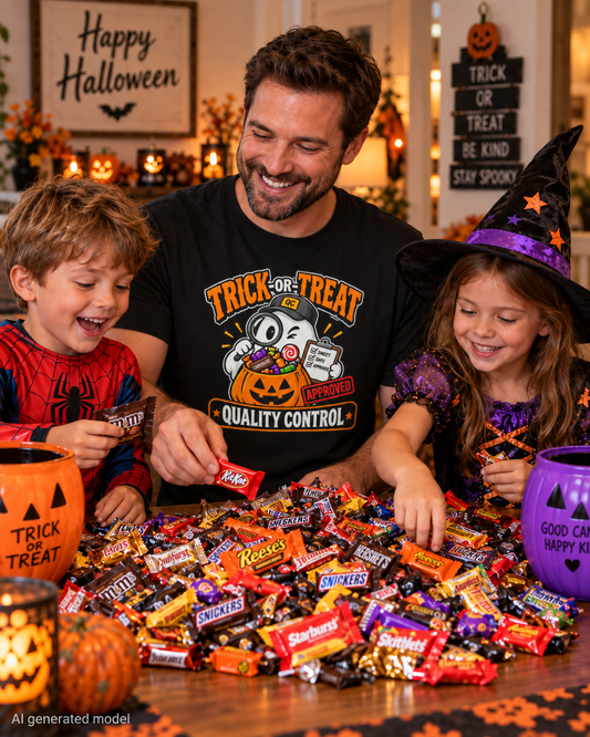 Trick-or-Treat Quality Control T-Shirt – Funny Halloween Candy Tee