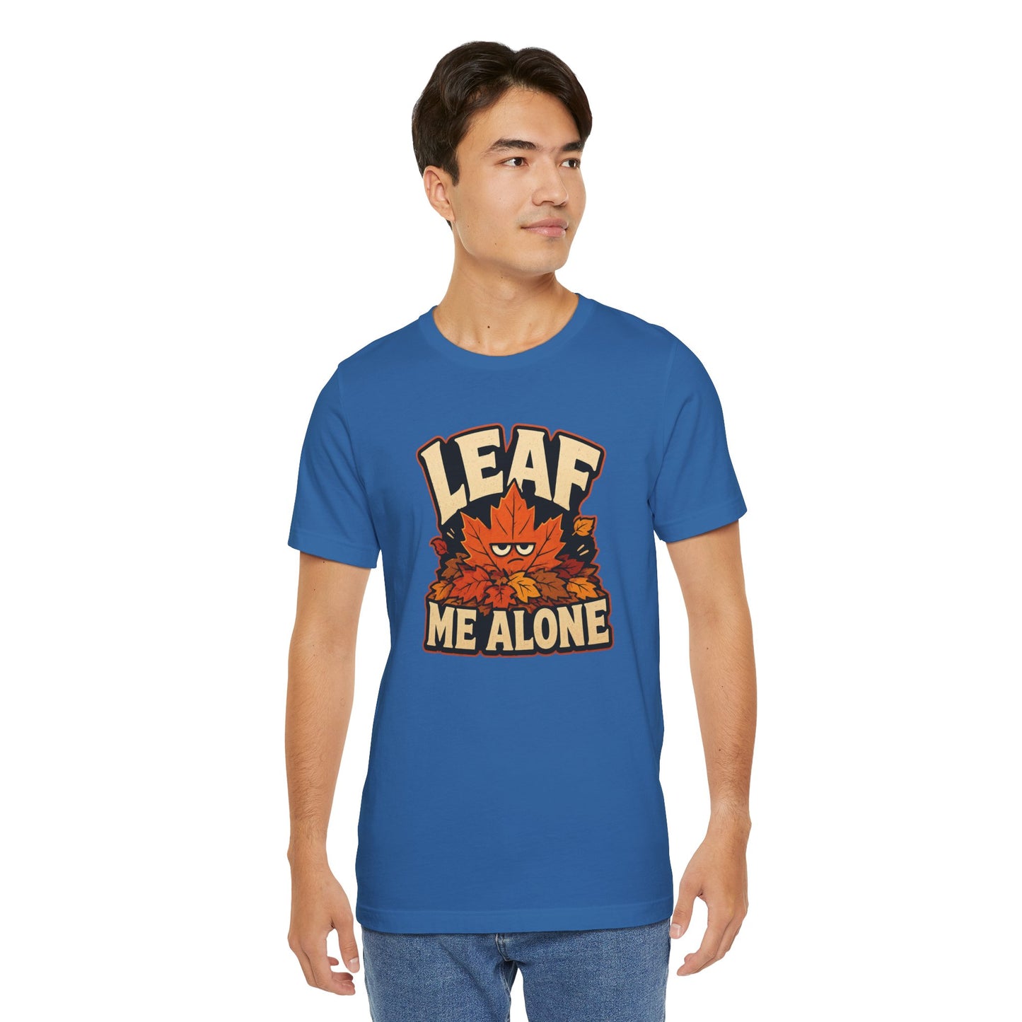 Leaf Me Alone T-Shirt – Funny Fall Introvert Leaves Tee