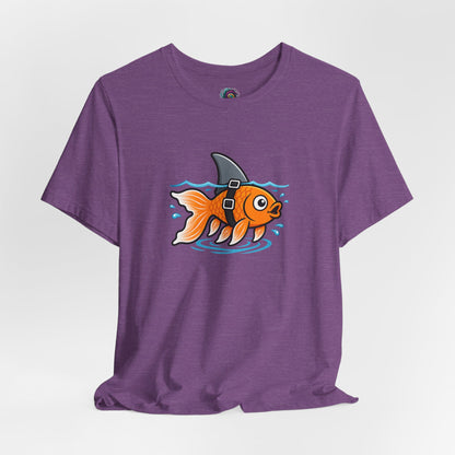 Goldfish Shark T-Shirt – Funny Fish Swimming  Graphic Tee