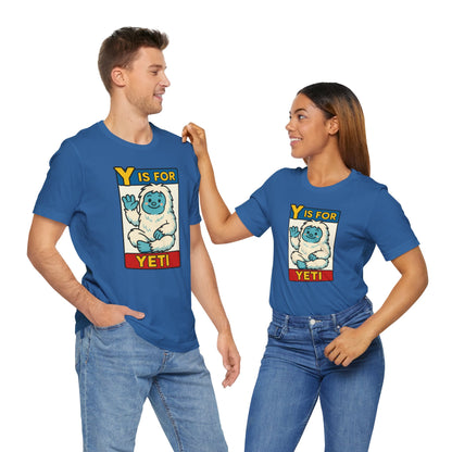 Y Is for Yeti T-Shirt – Cute Winter Monster Tee from the Monster Alphabet Series
