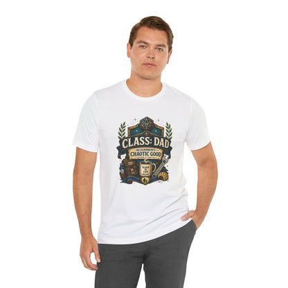 Chaotic Good Dad T-Shirt – RPG Gamer Dad Graphic Tee