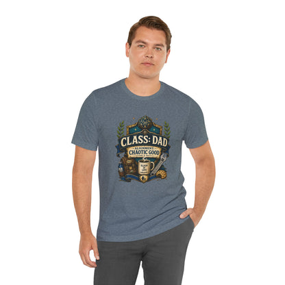 Chaotic Good Dad T-Shirt – RPG Gamer Dad Graphic Tee